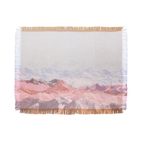 Iveta Abolina Pastel Mountains III Throw Blanket