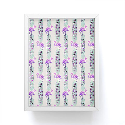 Iveta Abolina Pattern of Flamingo Framed Mini Art Print
