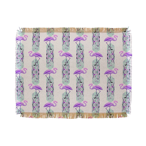 Iveta Abolina Pattern of Flamingo Throw Blanket