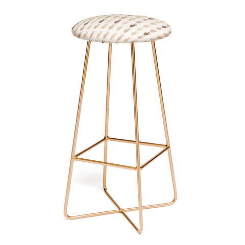 Iveta Abolina Peace Hands Tan Bar Stool