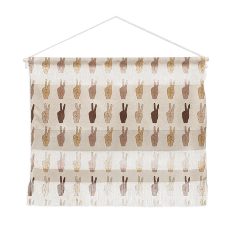 Iveta Abolina Peace Hands Tan Wall Hanging Landscape