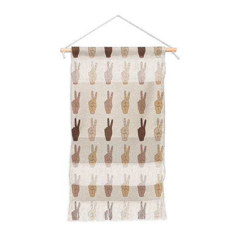 Iveta Abolina Peace Hands Tan Wall Hanging Portrait