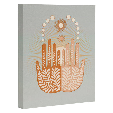 Iveta Abolina Peace Sun Hands Art Canvas