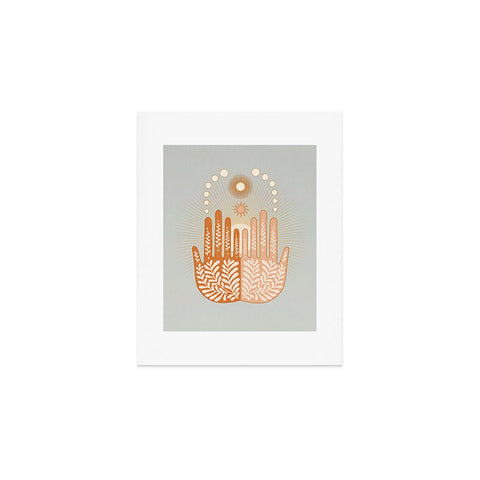 Iveta Abolina Peace Sun Hands Art Print