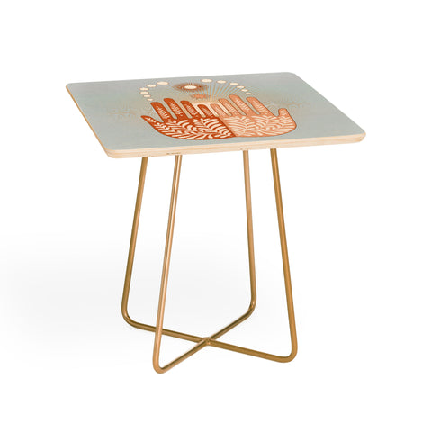 Iveta Abolina Peace Sun Hands Side Table