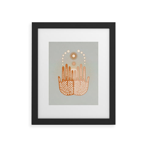 Iveta Abolina Peace Sun Hands Framed Art Print