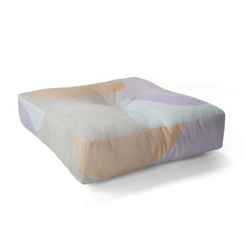 Iveta Abolina Peach Cobbler Floor Pillow Square