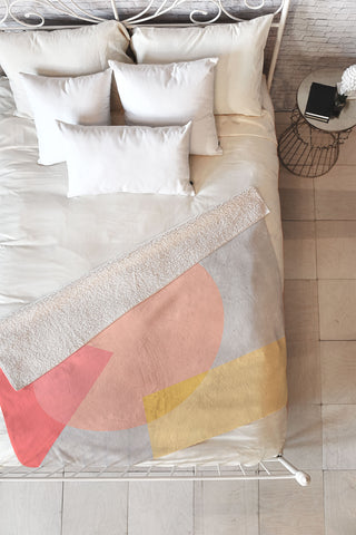 Iveta Abolina Peach Cobbler II Fleece Throw Blanket