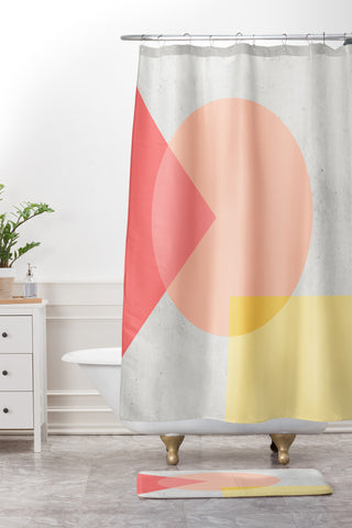 Iveta Abolina Peach Cobbler II Shower Curtain And Mat