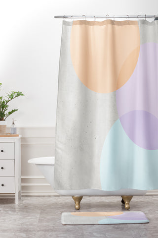 Iveta Abolina Peach Cobbler Shower Curtain And Mat