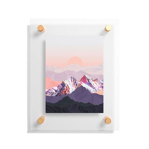 Iveta Abolina Peach Sunset Floating Acrylic Print