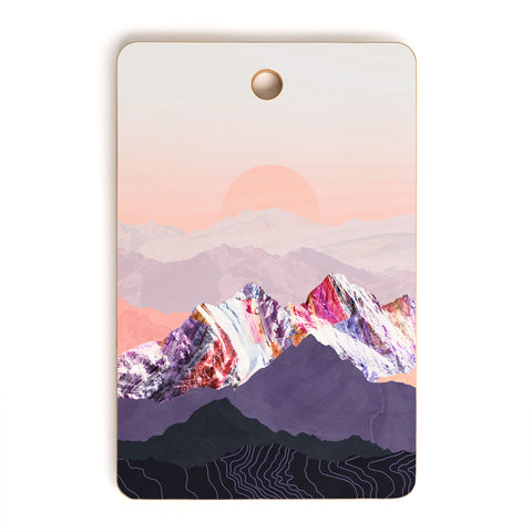 Iveta Abolina Peach Sunset Cutting Board Rectangle