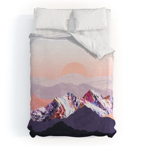 Iveta Abolina Peach Sunset Duvet Cover