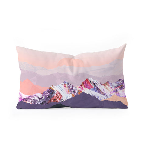Iveta Abolina Peach Sunset Oblong Throw Pillow