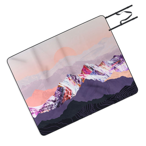 Iveta Abolina Peach Sunset Picnic Blanket