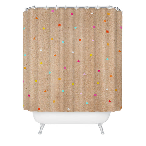 Iveta Abolina Peach Taffy Shower Curtain