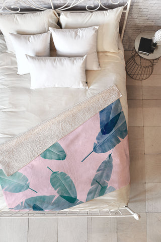 Iveta Abolina Peaches N Cream Fleece Throw Blanket