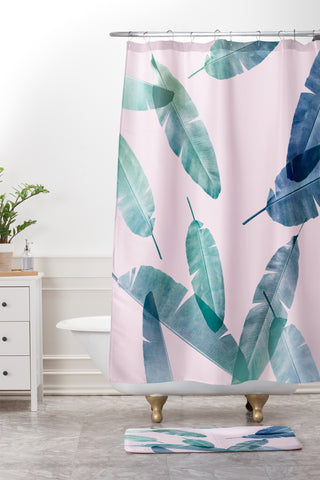 Iveta Abolina Peaches N Cream Shower Curtain And Mat