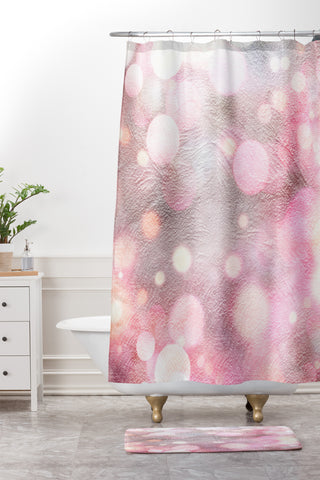 Iveta Abolina Pearl Cream Shower Curtain And Mat