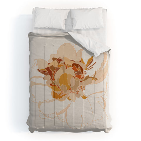 Iveta Abolina Peony Line Art II Comforter