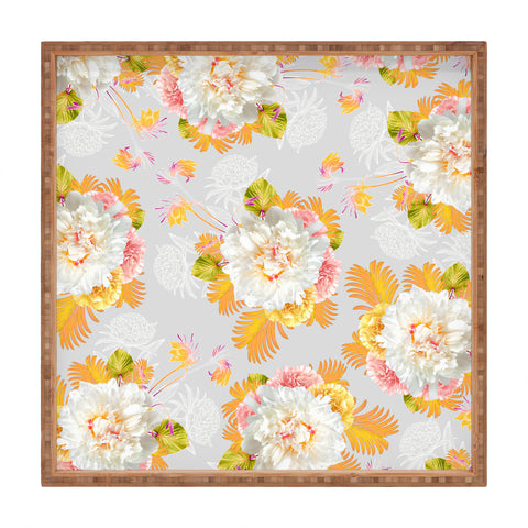 Iveta Abolina Peony Love Square Tray
