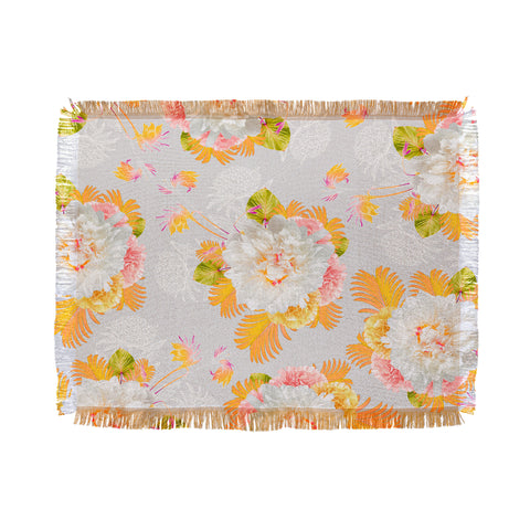 Iveta Abolina Peony Love Throw Blanket