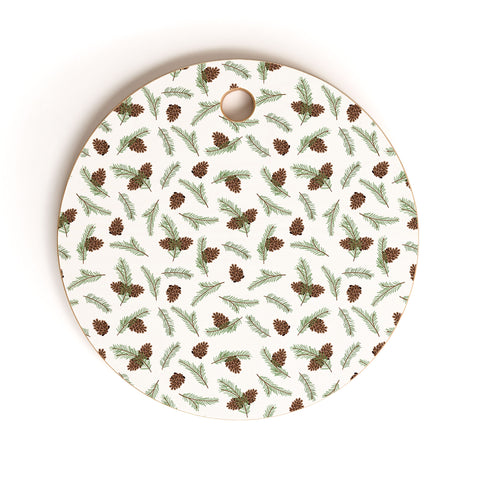 Iveta Abolina Pine Cone Dance I Cutting Board Round
