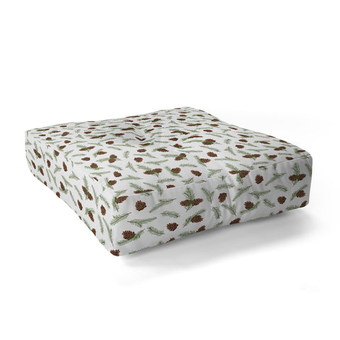 Iveta Abolina Pine Cone Dance I Floor Pillow Square