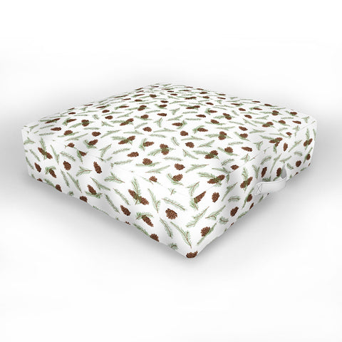 Iveta Abolina Pine Cone Dance I Outdoor Floor Cushion
