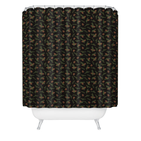 Iveta Abolina Pine Cone Dance II Shower Curtain