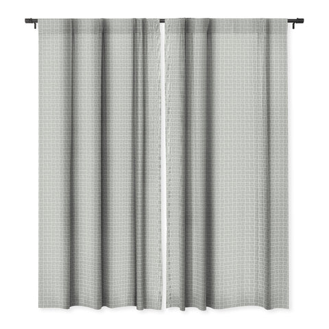 Iveta Abolina Pine Needle Checker I Blackout Window Curtain