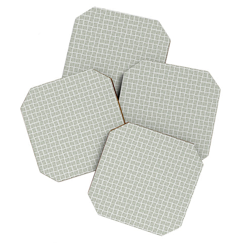 Iveta Abolina Pine Needle Checker II Coaster Set