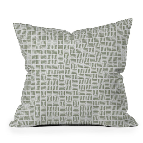 Iveta Abolina Pine Needle Checker II Throw Pillow