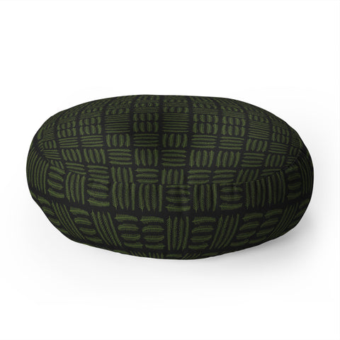 Iveta Abolina Pine Needle Checker III Floor Pillow Round