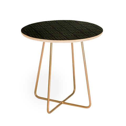 Iveta Abolina Pine Needle Checker III Round Side Table