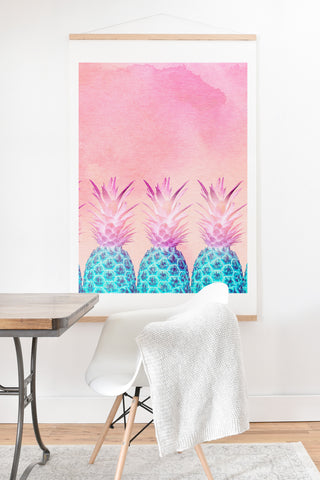 Iveta Abolina Pineapple Farm Art Print And Hanger
