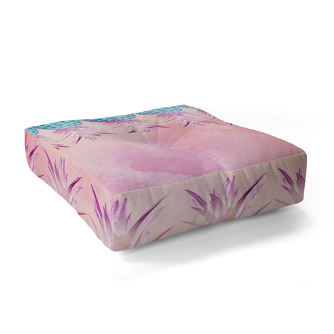 Iveta Abolina Pineapple Farm Floor Pillow Square