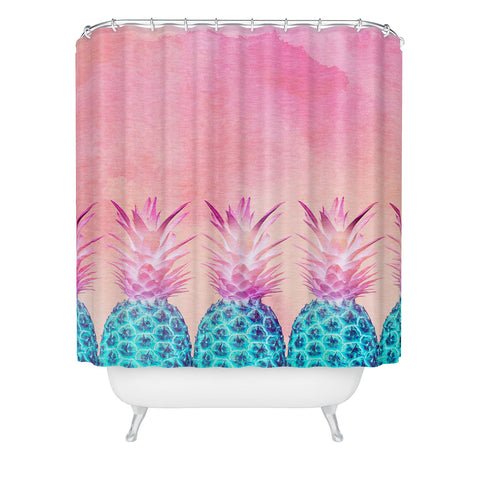 Iveta Abolina Pineapple Farm Shower Curtain