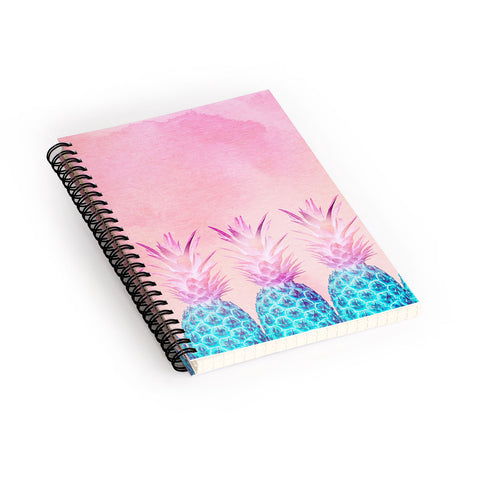 Iveta Abolina Pineapple Farm Spiral Notebook