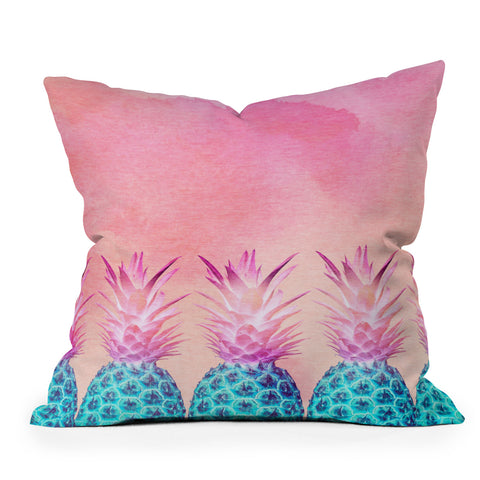 Iveta Abolina Pineapple Farm Throw Pillow
