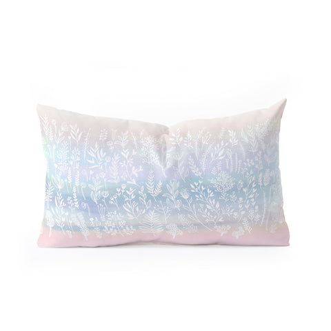 Iveta Abolina Pink Frost Oblong Throw Pillow