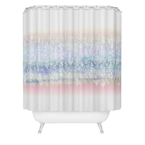 Iveta Abolina Pink Frost Shower Curtain