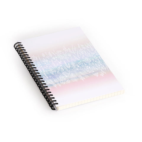 Iveta Abolina Pink Frost Spiral Notebook