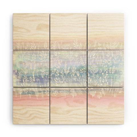 Iveta Abolina Pink Frost Wood Wall Mural