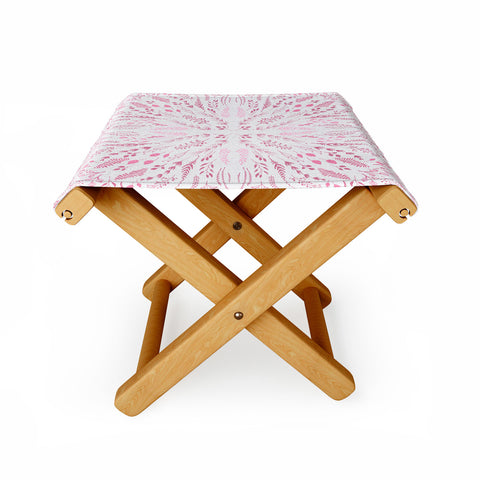 Iveta Abolina Pink Maze Folding Stool