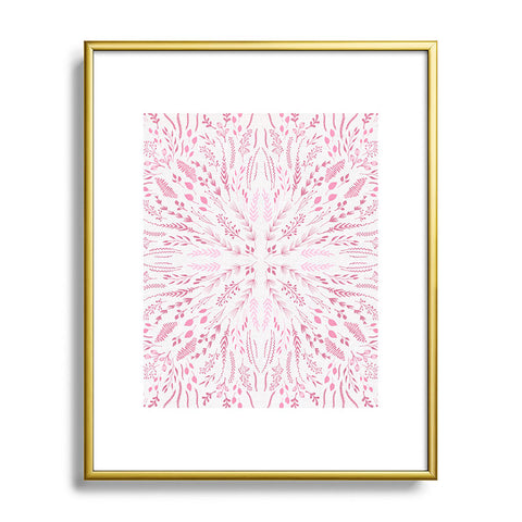 Iveta Abolina Pink Maze Metal Framed Art Print