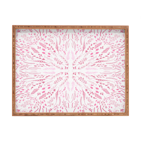 Iveta Abolina Pink Maze Rectangular Tray
