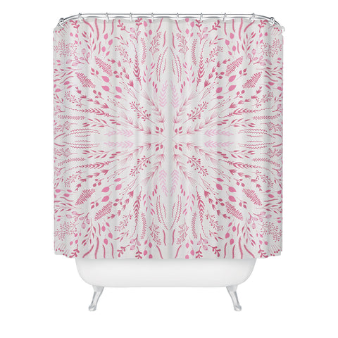 Iveta Abolina Pink Maze Shower Curtain