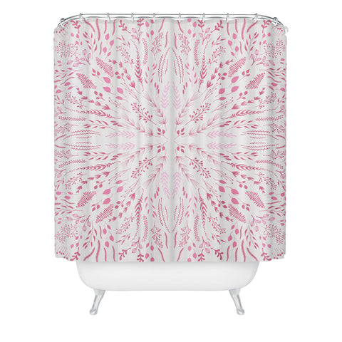 Iveta Abolina Pink Maze Shower Curtain
