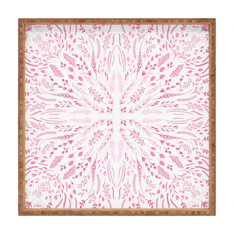 Iveta Abolina Pink Maze Square Tray